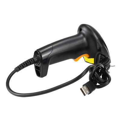 Black 1D Laser Barcode Scanner IP52 Handheld Laser Barcode Scanner 5V