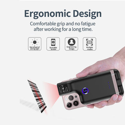 Portable 2.4 G Barcode Scanner Clip On BT Barcode Scanner Customized