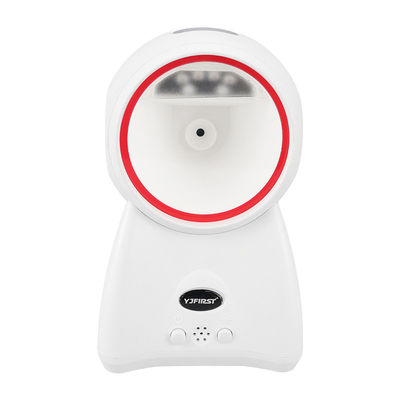 Buy White Desktop Barcode Scanner Red LED Light USB Barcode Scanner High Speed online manufacture