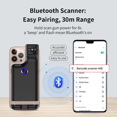 Portable Handheld CMOS Barcode Scanner High-Speed 1D 2D Qr Bar Code Reader LED Light Compatible Android Linux RS232 Manual