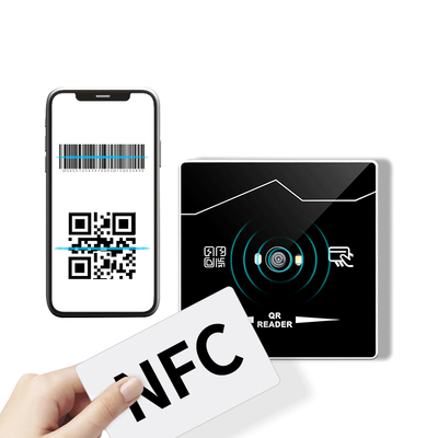 Buy TCP IP RJ45 Network QR Code Scanner HTTP MQTT Modbus RFID QR Code System NFC 13.56Mhz IC QR Code Reader Access Control online manufacture