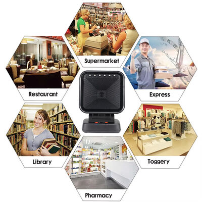 2D Omnidirectional Barcode Scanner QR Code Desktop Barcode Reader for Supermarket Auto Sense Data Matrix PDF417 1D 2D Scanners