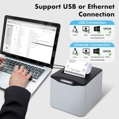 Wholesale 80mm USB Thermal Receipt Printer for Desktop Use for POS Ticket Systems in Supermarkets