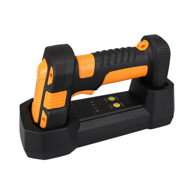 YJFIRST Handheld Barcode Scanner with Wireless Charging Stand and IP65 Waterproof Bluetooth QR Code Reader