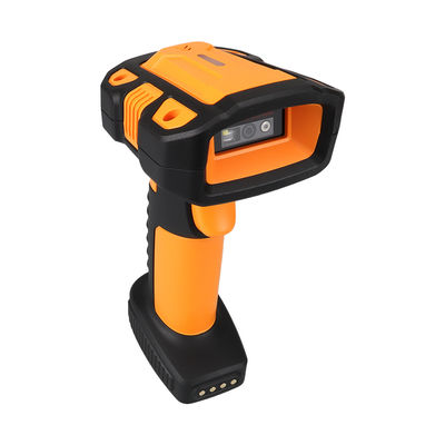 YJFIRST Handheld Barcode Scanner with Wireless Charging Stand and IP65 Waterproof Bluetooth QR Code Reader
