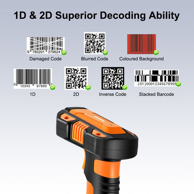 Industrial Grade Handheld Barcode Scanner with High Decoding Speed and Long Transmission Distance
