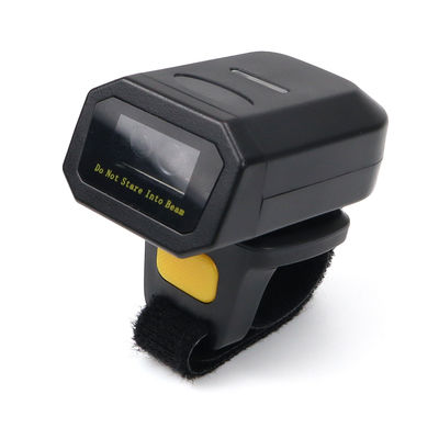 Wireless Finger Ring Scanner 2D QR Code Reader Mini Barcode Scanner for Inventory Management