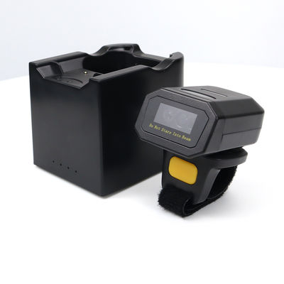 Wireless Finger Ring Scanner 2D QR Code Reader Mini Barcode Scanner for Inventory Management