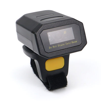 Wireless Finger Ring Scanner 2D QR Code Reader Mini Barcode Scanner for Inventory Management