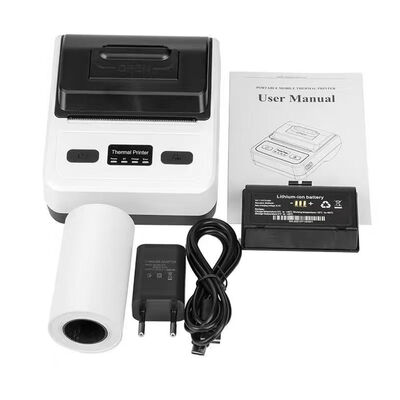 80mm High-Speed Mini Bluetooth Printer Wireless Thermal Receipt Printer for Small Businesses, Android-Supported & Space-Saving Portable Design