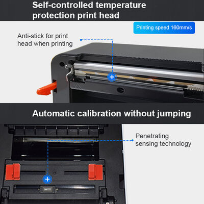 Direct Thermal Barcode Label Printer High Quality 108 mm Width  4.25 Inches Print Width to Print Shipping Label