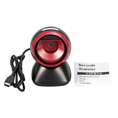 YJFIRST Direct Sale YJ-8010Q 2D Omnidirectional Auto Induction QR Code Scanner Hands-Free Desktop Barcode Reader