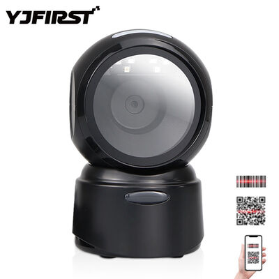 Desktop Omnidirectional Barcode Platform YJFIRST High Speed 2D QR & Screen Code Reader with Large Scan Window