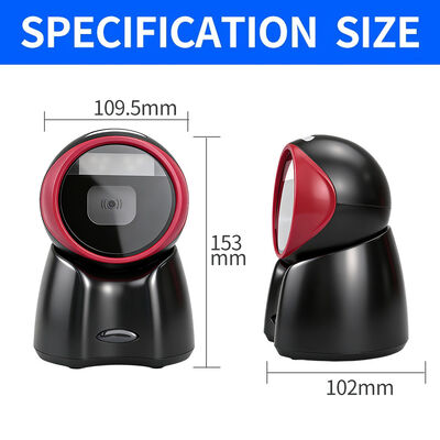 YJFIRST YJ-8050QR Portable Barcode Scanner Auto Sensing 1D 2D QR Code Reader with USB CMOS for Supermarket Checkout