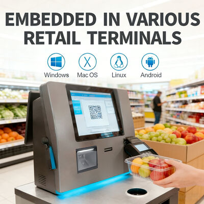 Supermarket Desktop Barcode Scanner Including Auto-sensing Scanning Mode 1- Ideal for Store Industrial Logistics Warehouse Inventory Control