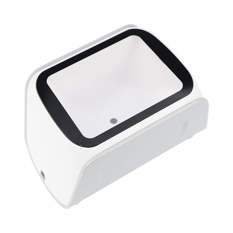 White Desktop Barcode Scanner High Speed QR Code Scanner Box For Alipay Mobile Payment