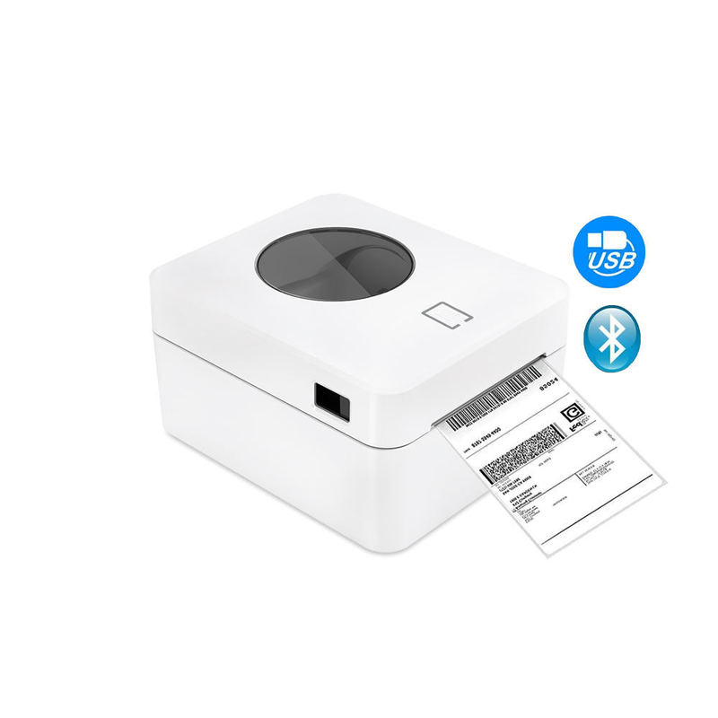 USB Ribbon Printer Factory Supplied, Label Receipt, Barcode Sticker Machine for Fabric Label POS Logistics, Jewelry Label Retail