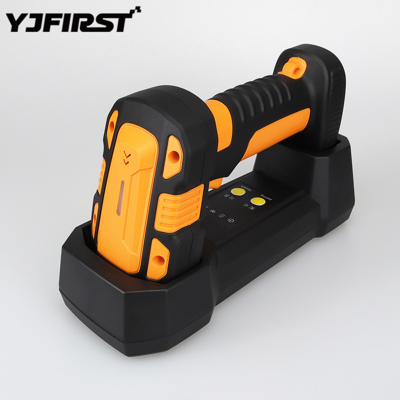 YJFIRST Industrial Barcode Scanner With Wireless Charging Stand Anti-Drop&IP65 Waterproof Bluetooth QR Code Reader