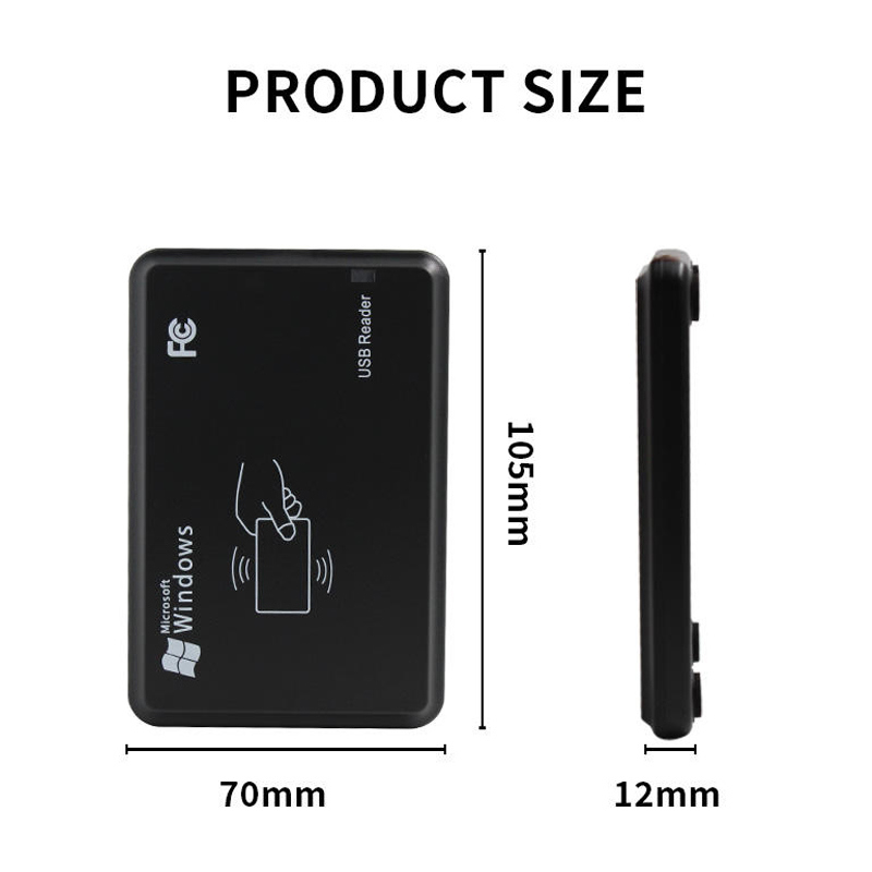 Dual Frequency NFC Skimmer Card Reader Proximity 13.56mhz IC and 125khz ID RFID Desktop USB Card Reader