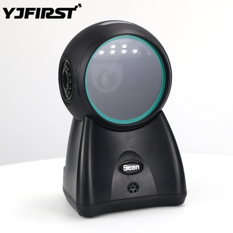 Handsfree Barcode Scanner USB Wired 1D 2D Continuous Scan Bar Code Reader for POS Store Supermarket