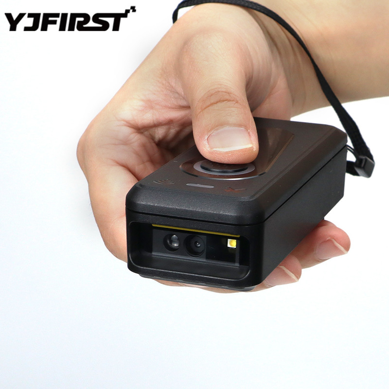 Pocket Bluetooth Hand Scanner 2D QR 1D Barcode Scanner Reader Support Connected Mobile Phone
