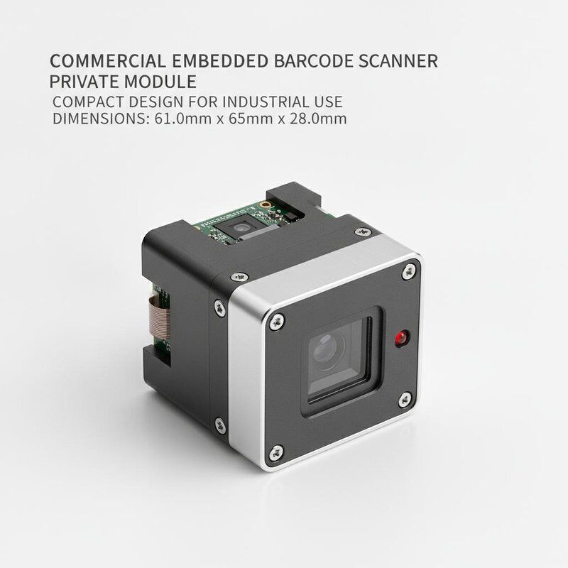 Commercial Embedded Barcode Scanner Private Module Included Dimensions 61.0mm 65.0mm 28.0mm Compact Design for Industrial